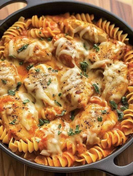 One-Pot Chicken Parmesan Pasta